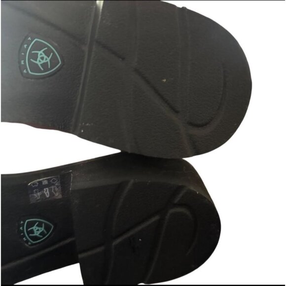 Ariat Fatbaby Leather Cowgirl Western Boots Women's 10 B Blue /Brown - Picture 10 of 10